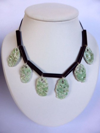117. Celadon raku keramiek € 25,00